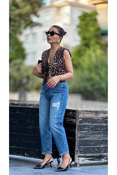Oslove Ripped Blue Jeans