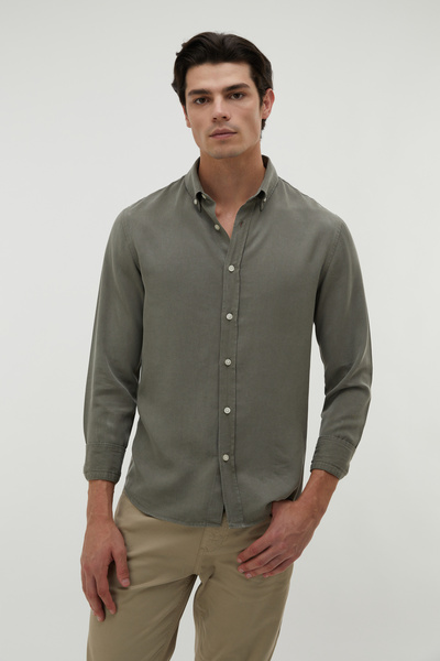 Mudo REGULAR FIT LİYOSEL UZUN KOLLU GÖMLEK