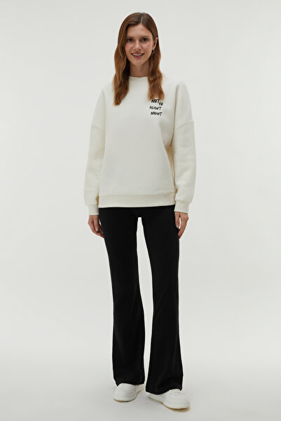 Mudo FLARE FIT BELİ LASTİKLİ ÖRME PANTOLON