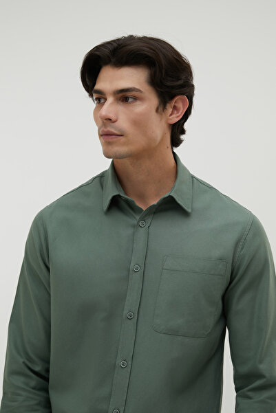 Mudo REGULAR FIT TEK CEPLİ UZUN KOLLU GÖMLEK