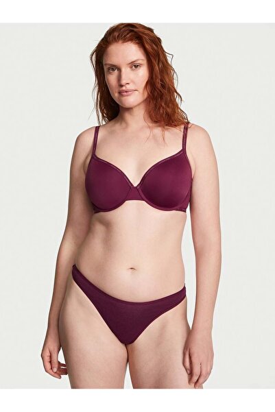 Victoria's Secret Mini Logolu Pamuklu Derin Bacak Kesim Tanga