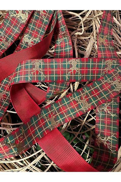 cakaybu New Year Ribbon Decoration Material ( 1st Class Gilded 2.85 m 2.5 cm width)