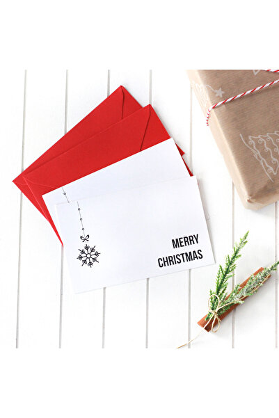 Bimotif Yılbaşı Zarflı Kart Seti, Merry Christmas 2 Adet