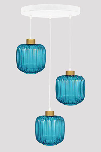 MINIMAL ETICARET VE BILGI TEKNOLOJILERI İntense Sapphire Blue Plafonyer Cam A...