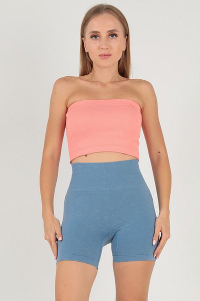 Doremi Seamless Strapless Ribbed Sports Bustier