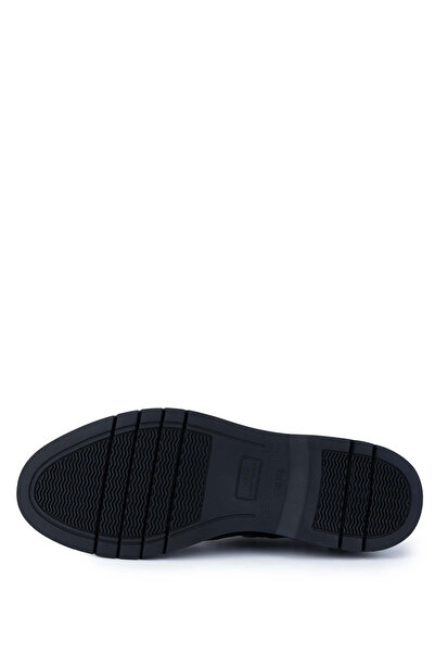 Tamer Tanca Men's Genuine Leather Navy Blue Casual Shoes