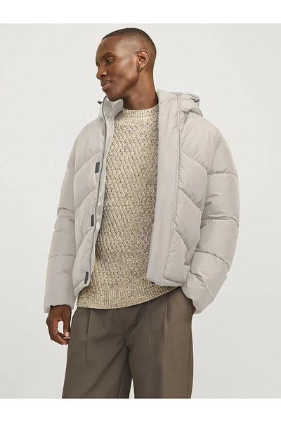 Beige winter jacket men online