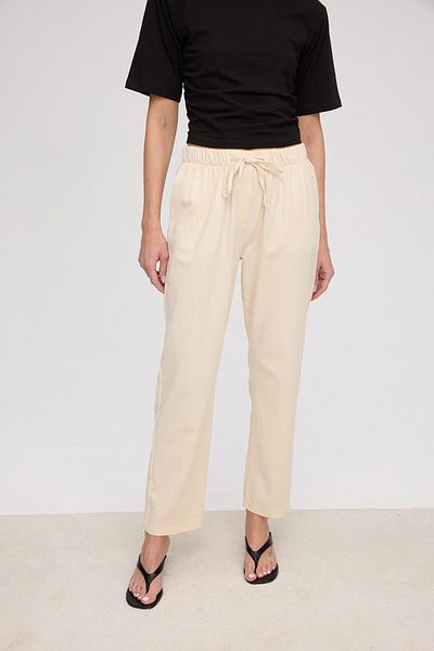 VATKALI Straight comfy beige pants
