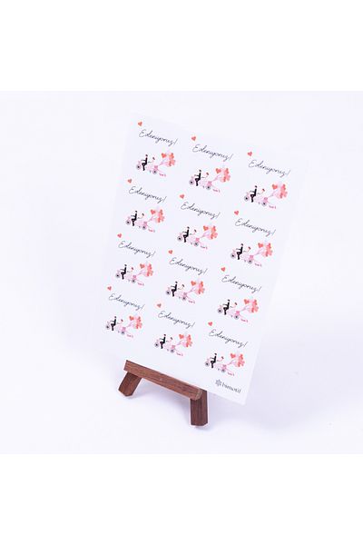 Bimotif Αυτοκόλλητο, Μαζί Θα Κόλλησε, 4 εκ. 24 Τεμάχια