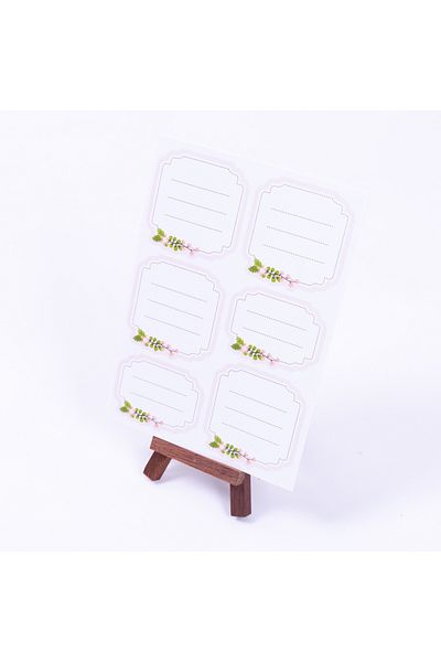 Bimotif Pink Note Sticker Set, A5 2 Sheets