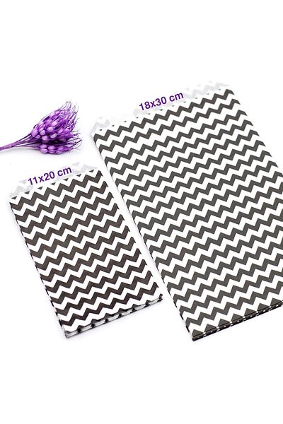 Bimotif Patterned Paper Bag, White-gold Polka Dot (18x30 - 100 Pieces)