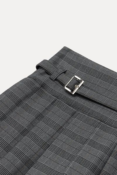 VATKALI Plaid Mini Shorts Skirt