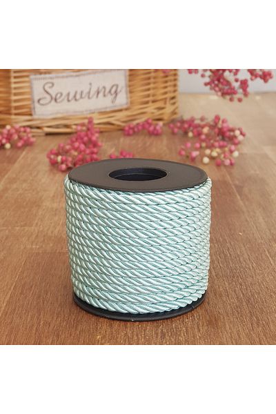 Bimotif Mint green cord ribbon, 4 mm 5 meters