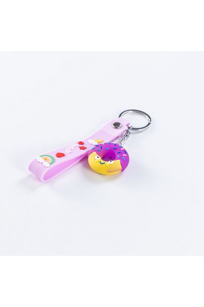 Bimotif Purple Colored Silicone Fitted Keychain