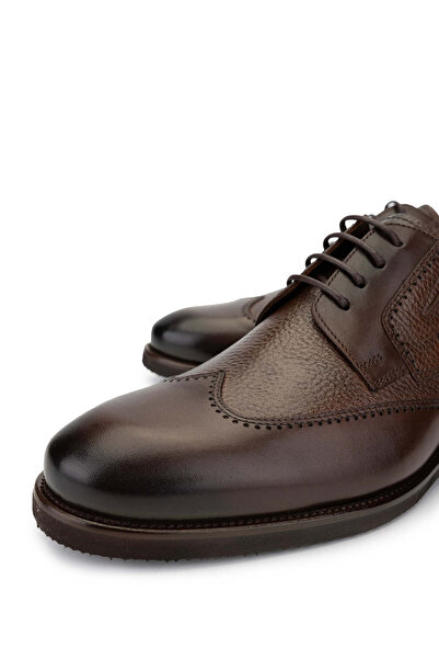 Tamer Tanca Men's Genuine Leather Brown Casual Shoes