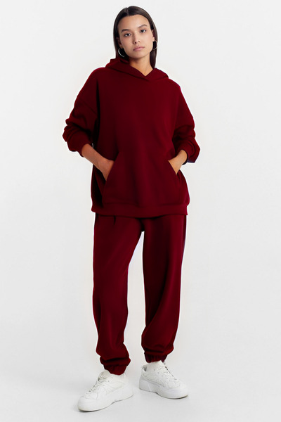 CMZ COLLECTİON Γυναικείο σετ φόρμας Jogger με 3 κλωστές, Oversize, Trend Mode...