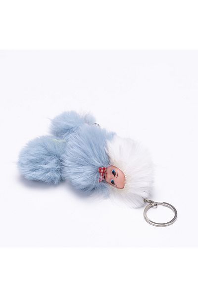 Bimotif Plush baby keychain, baby blue