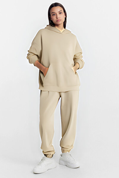 CMZ COLLECTİON Γυναικείο σετ φόρμας Jogger με 3 κλωστές, Oversize, Trend Mode...