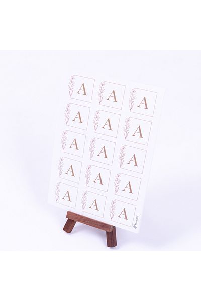 Bimotif Σετ αυτοκόλλητα Letter A - Διαστάσεις 3,5 cm, 150 τεμάχια