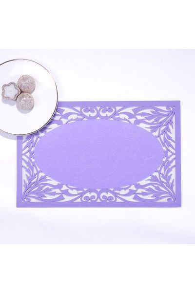 Bimotif Serviciu American Pâslă Liliac, Filială - 29x45 Cm 1 Buc