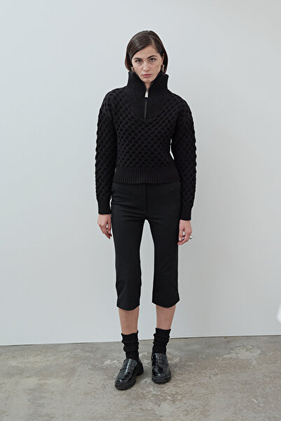 VATKALI Sweater with zip collar