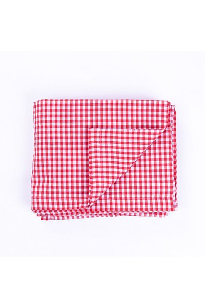 Bimotif Gingham red tablecloth, table cloth, picnic cloth, 75x75 cm
