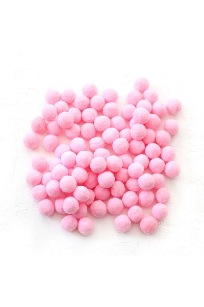 Bimotif Λούτρινο πομπόν, 2,2 cm 20 τμχ Ανοιχτό Ροζ