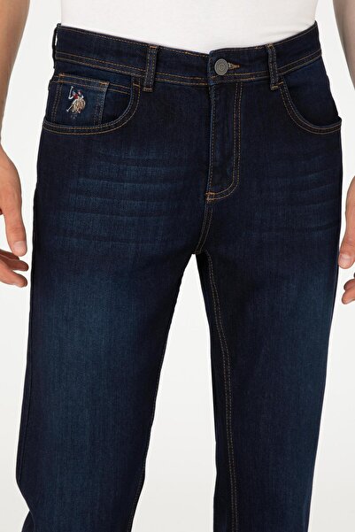 U.S. Polo Assn. Erkek Mavi SLİM FİT Denim Pantolon