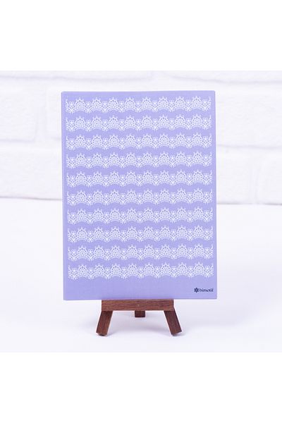 Bimotif Lila sticker set with lace motif, A5 2 sheets