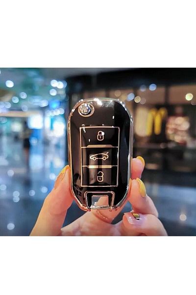 Carlifestyle Opel Corsa F Crossland X Grandland X Black Gold Gold Color Nano Switchblade Protection Case
