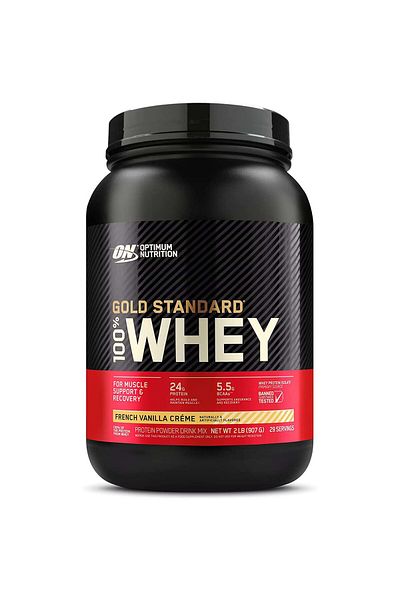 Optimum Nutrition Gold Standard 100% Whey Protein, French Vanilla, 2 LB