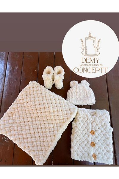Alize 4-piece Puffy Baby Blanket Set