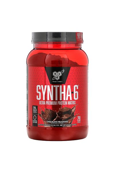 BSN Syntha-6 Whey Protein, Chocolate Milkshake, 2.91 Lb