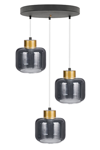 MINIMAL ETICARET VE BILGI TEKNOLOJILERI Vivid Transparent Black Plafonyer Cam...