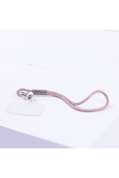 Bimotif Tüm telefonlara uyumlu, metal tokalı telefon askısı