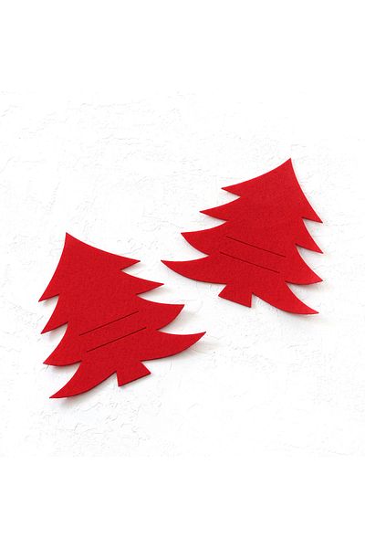 Bimotif New Year's Felt Serving, Red Pine 1 Piece