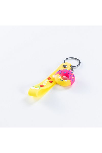 Bimotif Yellow Colored Silicone Donat Keychain