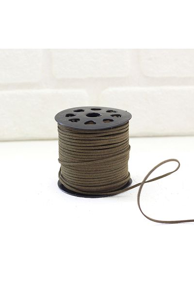 Bimotif Σχοινί Χακί Suede, 3 mm 5 μέτρα