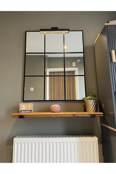 MKS Design 70x85 Bizoteli Dilimli Konsol Aynası / Asimetrik Ayna / Konsol Aynası / Dikdörtgen Ayna