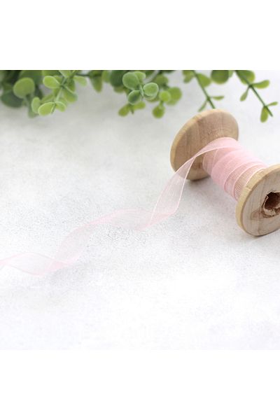 Bimotif 45 Meters Light Pink Organza Ribbon