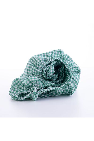 Bimotif Pack of 25 Cotton Green School Desk Cloth - Elastic Teacher Table Cloth