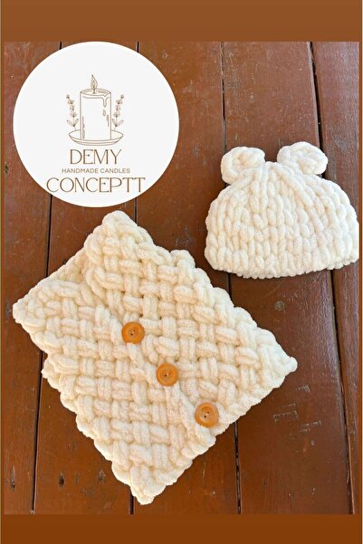 Alize 3 Piece Puffy Baby Blanket Vest Set