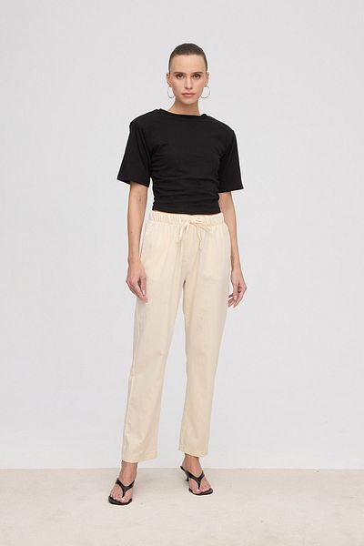 VATKALI Straight comfy beige pants