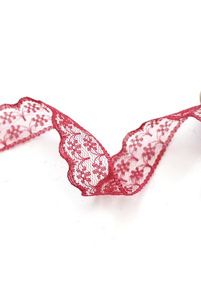 Bimotif Κορδέλα δαντέλας 2 cm σε μπορντό, 5 μέτρα