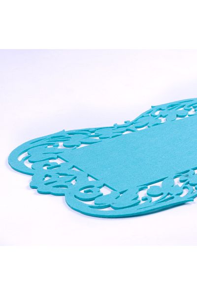 Bimotif Serviciu American Baby Blue Felt, Floare - 27x44 Cm 1 Buc