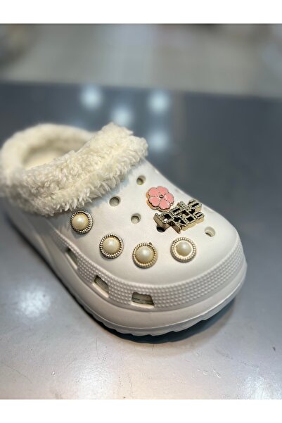 Akınal Bella Μάλλινα Παπούτσια με Πέτρες Παιδικές Παντόφλες Εσωτερικού Χώρου Κλειστές Μπροστά
