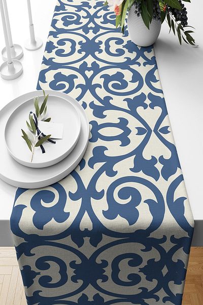 on the clouds Ethnic Paisley Pattern - Αδιάβροχο ύφασμα Τραπέζι κουζίνας σαλονιού