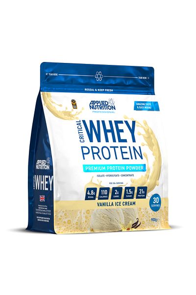 applied nutrition Critical Whey Blend, Vanilla Ice Cream, 900 Gm