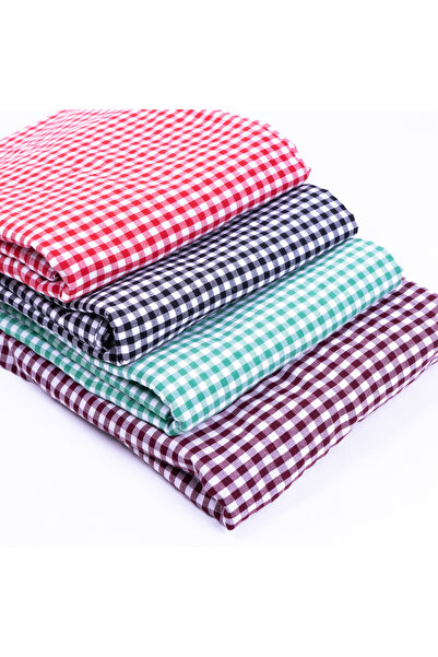 Bimotif Pötikareli Piknik Masa Örtüsü, Kırmızı 145x145