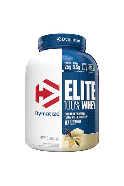 Dymatize Elite 100% Whey, Gourmet Vanilla, 5 LB